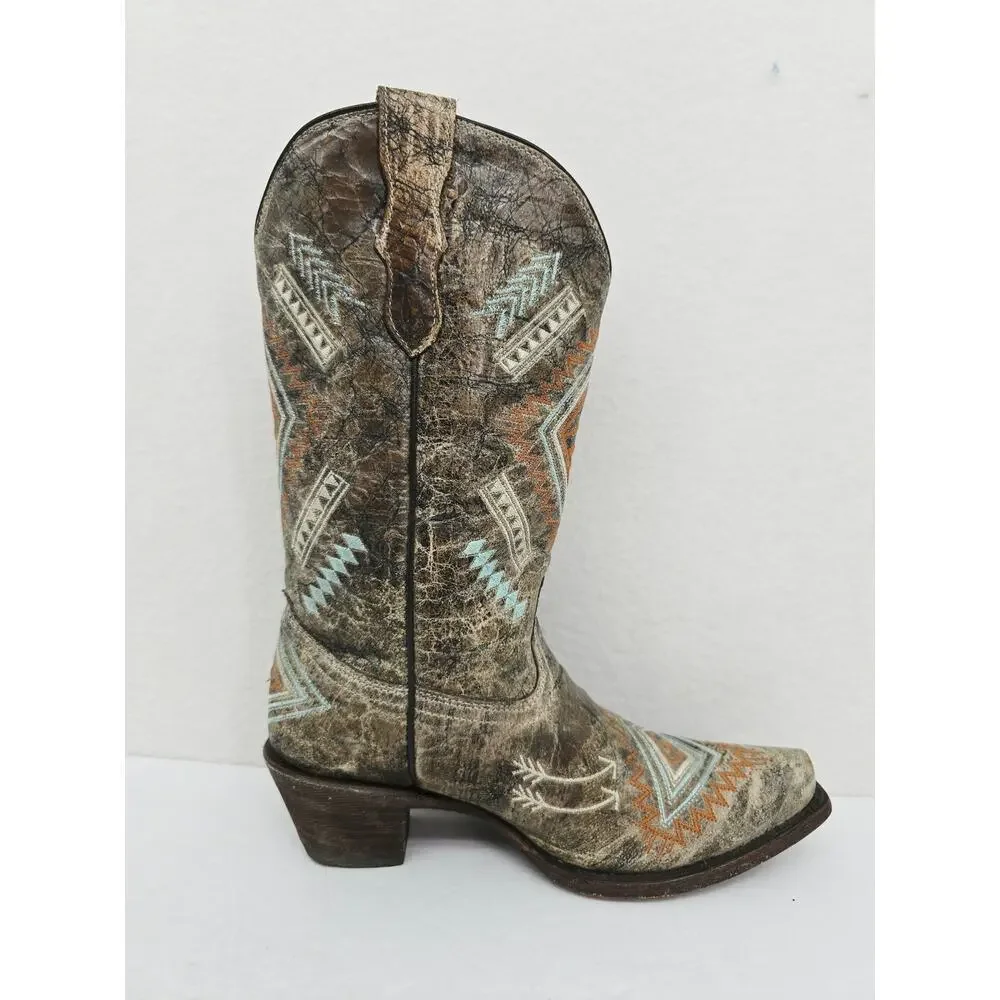 Corral Teens Girls Western Boots Brown 3.5